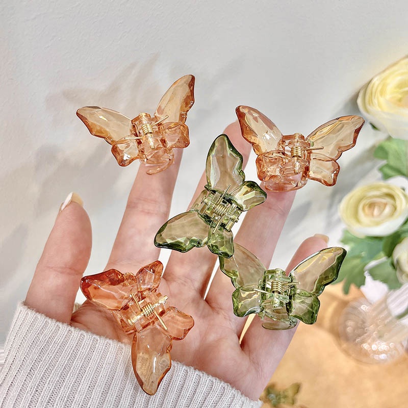Kẹp Tóc Hình Bướm Trong Suốt Thời Trang Mùa Hè Cho Nữ