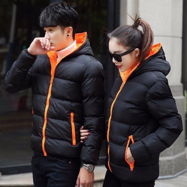 Áo phao béo đôi nam nử phong cách hàn quốc