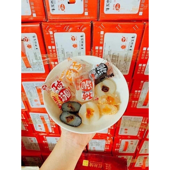 THÙNG 2.2 KG BÁNH MOCHI DẺO ĐÀI LOAN BAO NGON MIX 4 VỊ