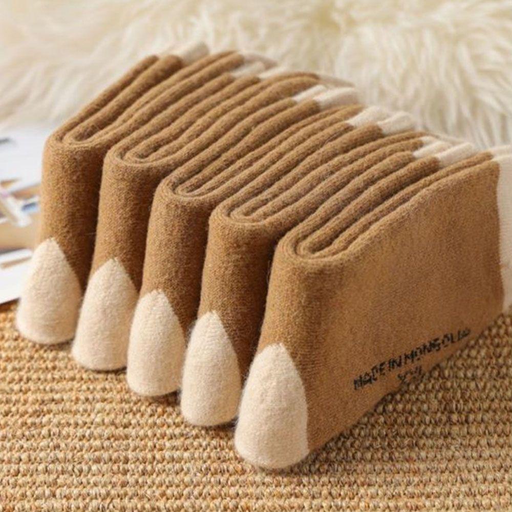 1 Đôi Tất Mùa Đông Dày Chất Lượng Cao Cho Nữ