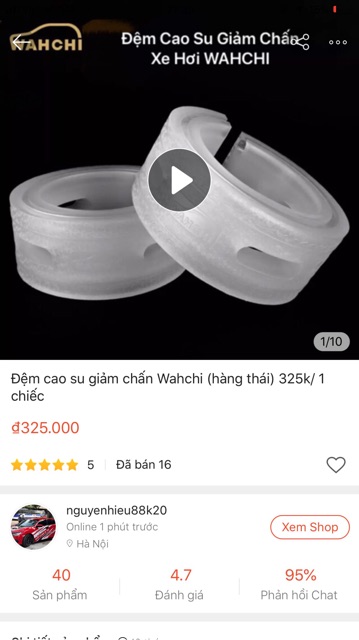 Đệm Cao su giảm chấn ô tô WAHCHI (Hàng Thái cao cấp) 255k/ 1 chiếc