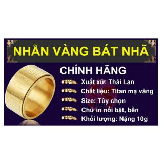 Nhẫn bát nhã tâm kinh xoay 360 độ