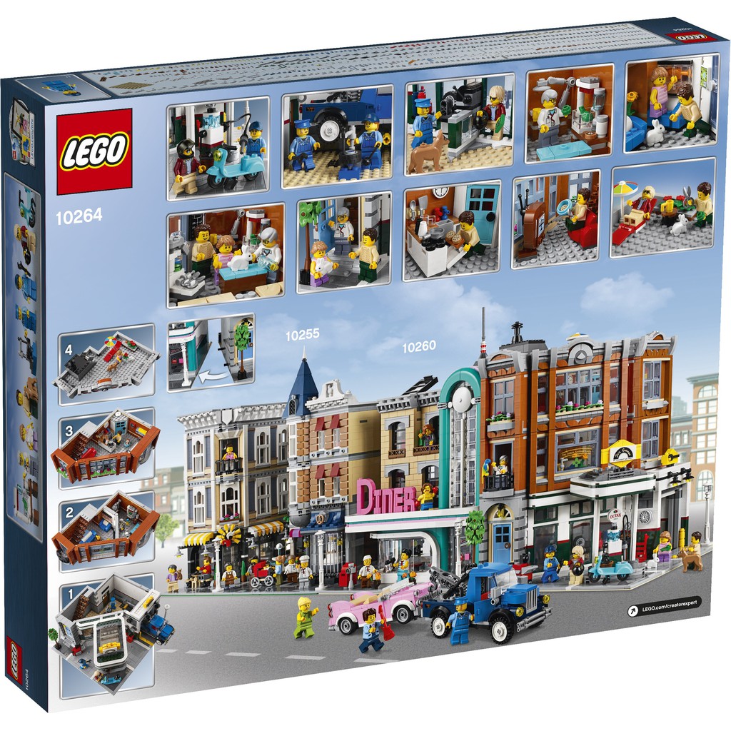 10264  Đồ chơi lắp ráp Iego Creator Expert Corner Garage -  Gara góc phố