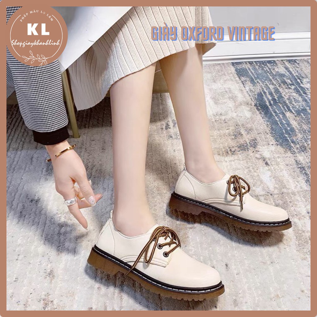 Giày oxford đế xuông có dây mũi tròn ( HÀNG SẴN FULL SIZE ) | BigBuy360 - bigbuy360.vn
