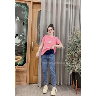 Quần jeans bò bầu dáng rộng baggy trẻ trung thời trang #191