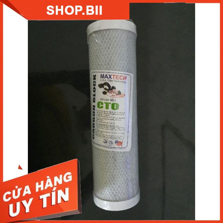 Lõi Lọc Nước Số 3 CTO Chính Hãng Chuyên Dùng Cho Nguồn Nước Có Nhiều Kim Loại Nặng Và Đá Vôi Giá Rẻ Mà Hiệu Quả Cao.