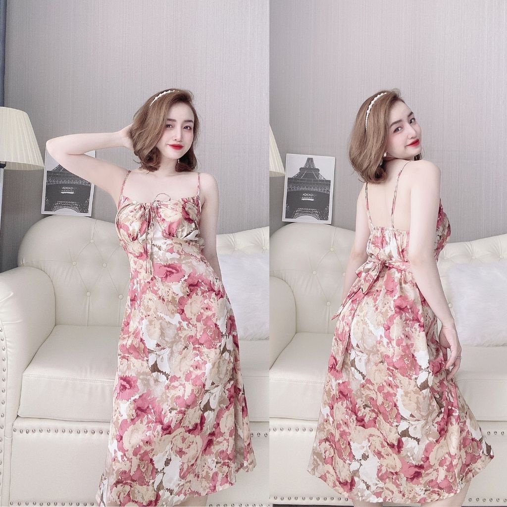 Váy ngủ sexy, Đầm ngủ sexy lụa Latin Chất Siêu Mát Dáng Siêu Xinh &lt;60KG