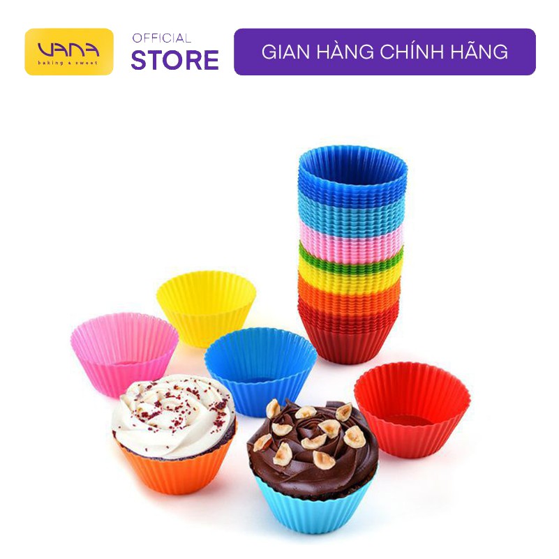 KHUÔN LÀM BÁNH MINI CUPCAKE SILICON CHỊU NHIỆT TỐT