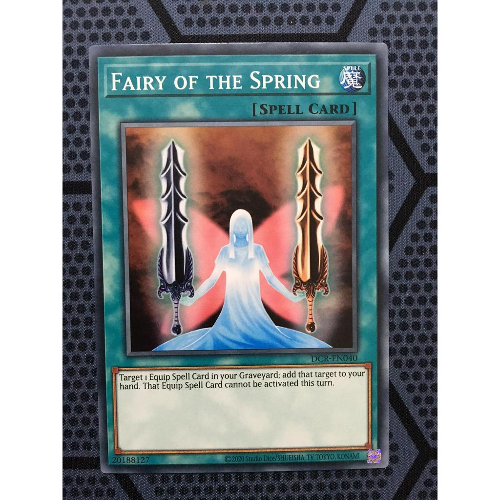 Bài yugioh thời đầu duel monster - Fairy of the Spring - DCR-EN040 - Common Unlimited (25th Reprint)