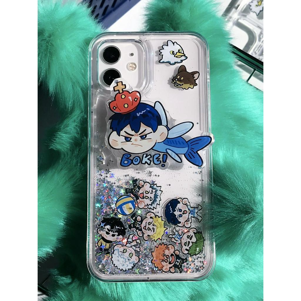 Hàng đặt trước, Ốp điện thoại cát chảy Haikyuu, pop socket kageyama
