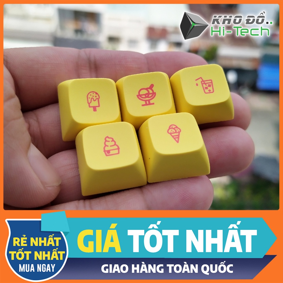 Keycap ICE CREAM lẻ cho bàn phím cơ 💖 𝘍𝘳𝘦𝘦𝘴𝘩𝘪𝘱 💖 XDA profile dày dặn, phù hợp với mọi bàn phím cơ tiêu chuẩn