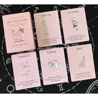 Love Oracle Card Pink Island Time Wellness Love Oracle English Card Board Game
