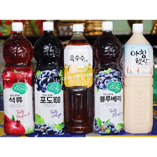 Nước trái cây HQ woonjin 1,5 lít