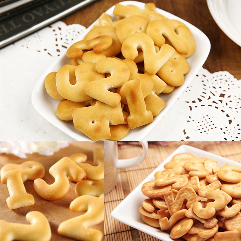 Set 9 khuôn cắt bánh hình chữ số bằng thép không gỉ tiện lợi