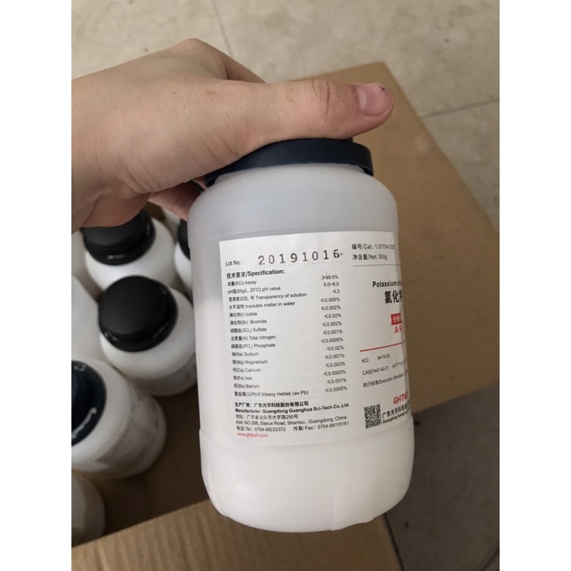 KCL500g hoá chất phòng thí nghiệm