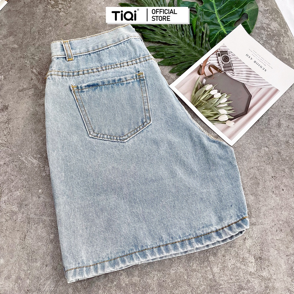 Quần jean ngố nữ lưng cao TiQi Jeans N155 | BigBuy360 - bigbuy360.vn