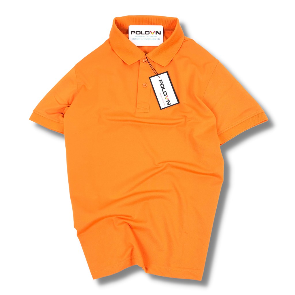 Áo thun Polo nam cổ bẻ Basic màu Cam , vải cá sấu - không xù lông, không ra màu, thấm hút mồ hôi, form regular fit | BigBuy360 - bigbuy360.vn