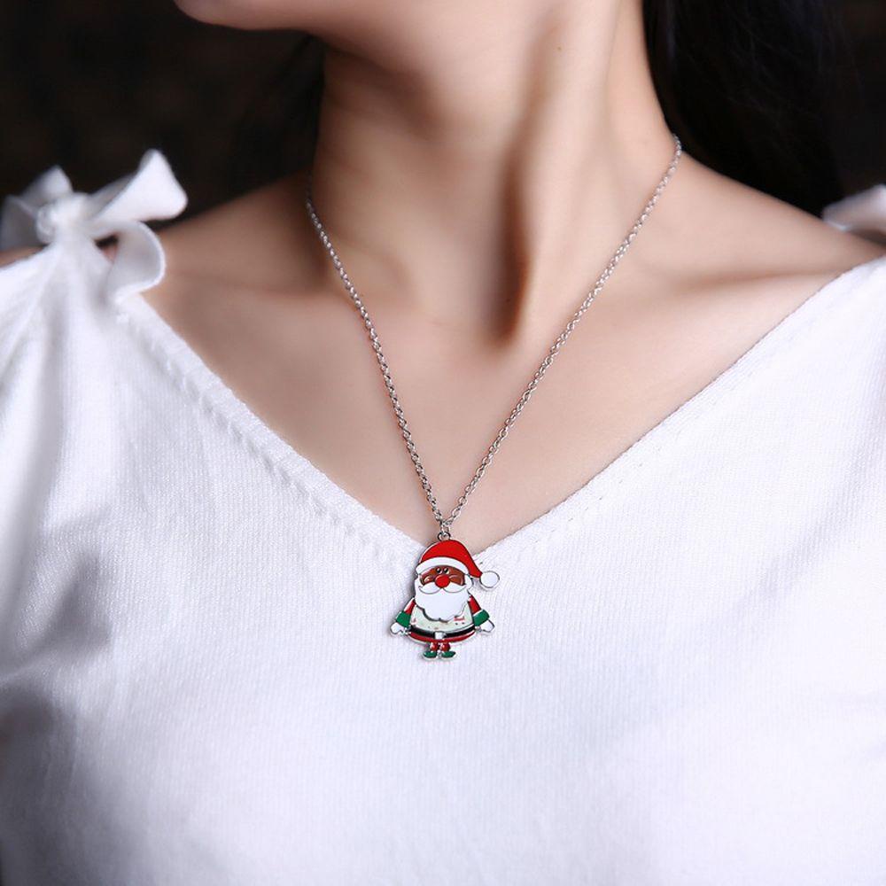 QQMALL Vòng cổ Mặt Chuông Giáng Sinh Dễ Thương
