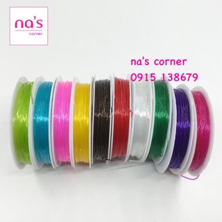 Dây cước thun xỏ vòng xâu vòng cước chun làm vòng tattoo choker, thắt vòng đan dây xỏ chuỗi