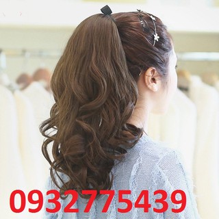 Tóc giả cột xoăn tơ nhật TG40