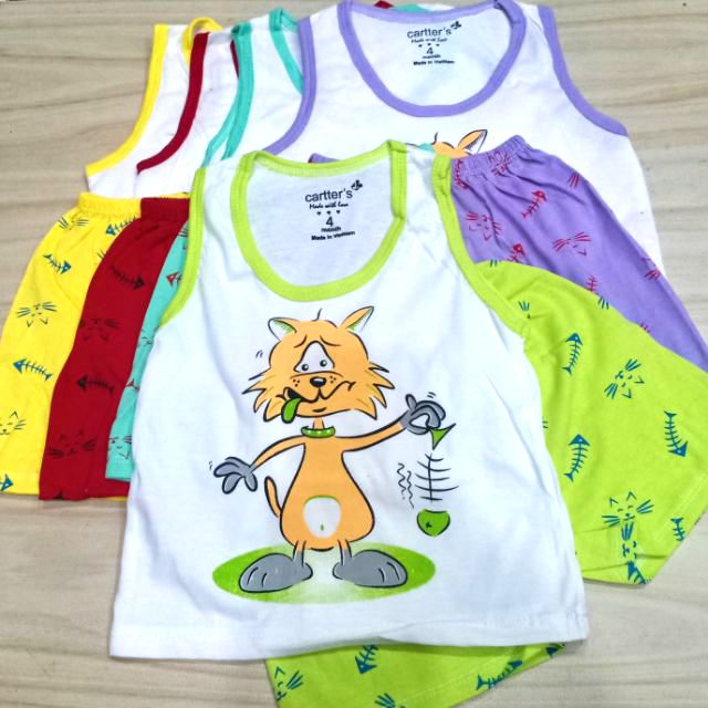 Set 5 bộ sát nách cho bé _ hình thật