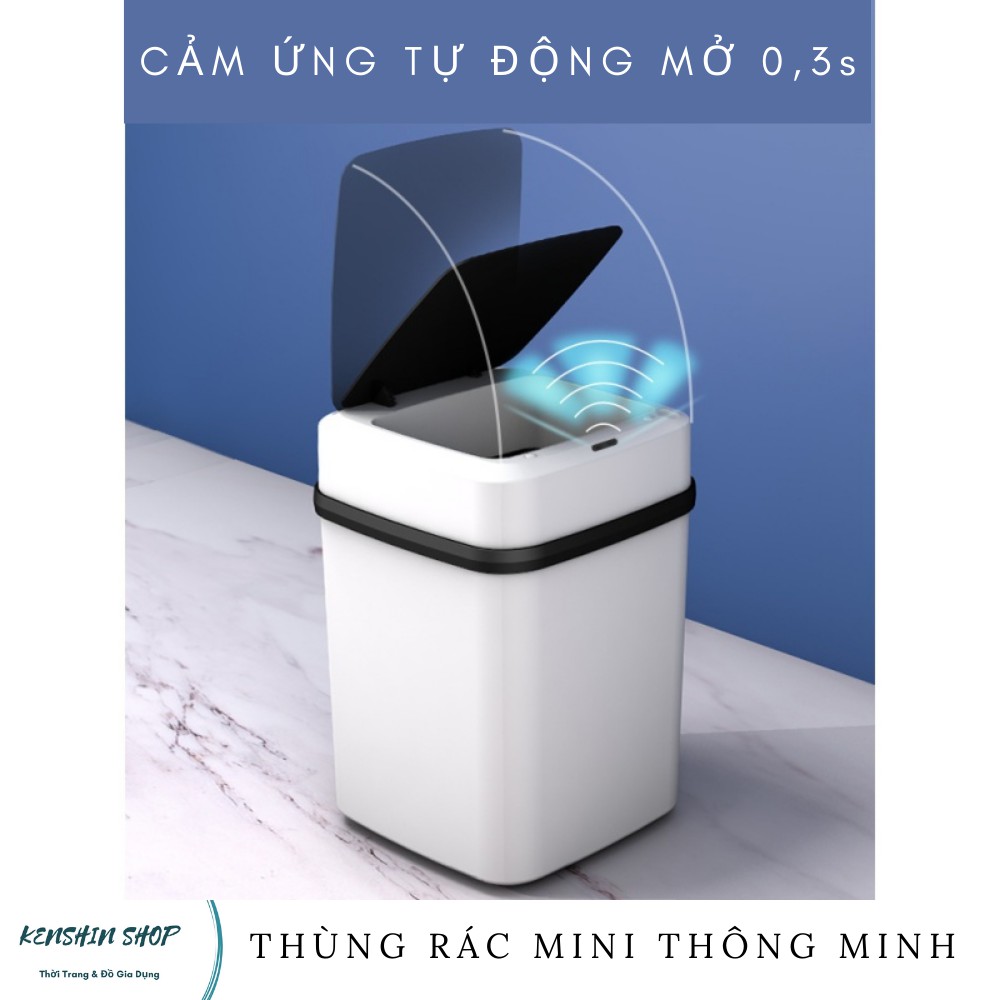 Thùng Rác Thông Minh Cảm Biến Tự Động Mở, Thùng Rác Văn Phòng, Gia Đình KENSHIN SHOP