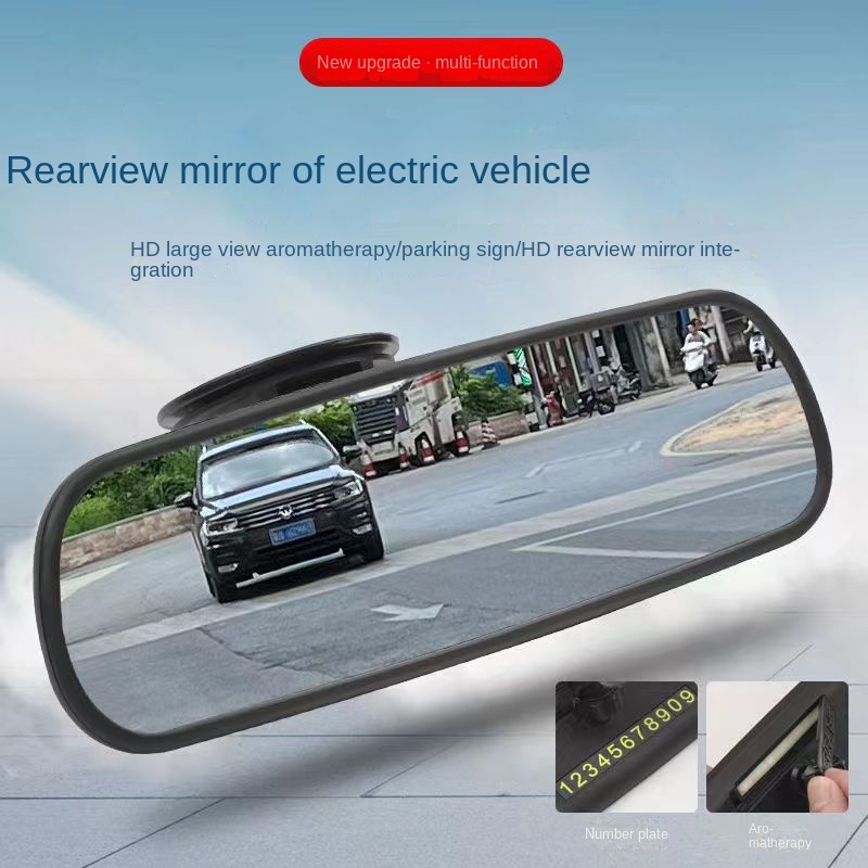 Gương Chiếu Hậu Góc Rộng Có Giác Hút Trang Trí Nội Thất Xe Hơi / Máy Bay / Gương Chiếu Hậu