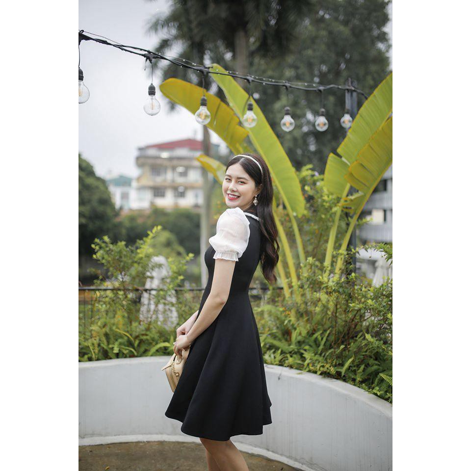 Đầm Đen Chất Mango Sang Trọng