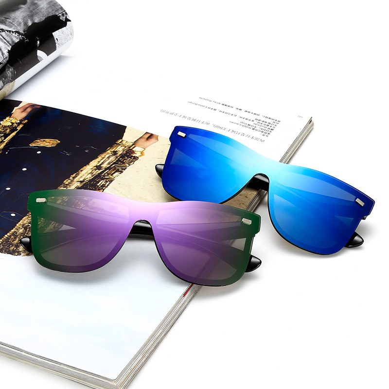 Kính Mát Gọng Vuông Chống Tia Uv400 Phong Cách Retro Cho Nam Và Nữ