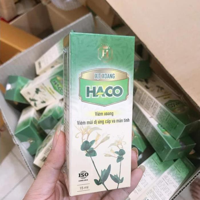 Xịt xoang HACO - Xịt xoang thảo dược giảm triệu chứng viêm xoang, viêm mũi dị ứng và sổ mũi