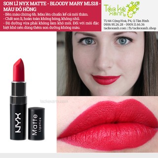 Son lì NYX Matte - Bloody Mary MLS18
