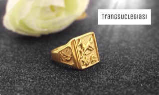 Nhẫn titan nam may mắn thành công