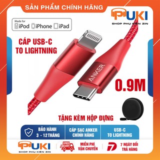 Cáp Sạc iPhone Anker Powerline+ II USB-C To Lightning 1.8M Chính Hãng Bọc Dù 2019