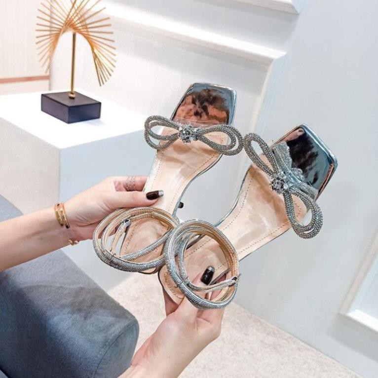 Sandal 7p Nơ Quai Đá Công Chúa Xinh Fullbox Bill Túi Cao Cấp