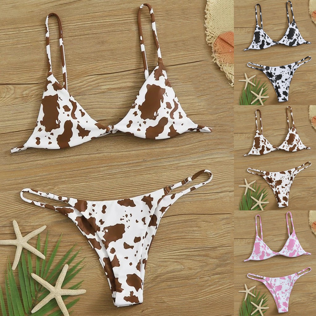 Bikini In Hoa Có Đệm Mút Nâng Ngực