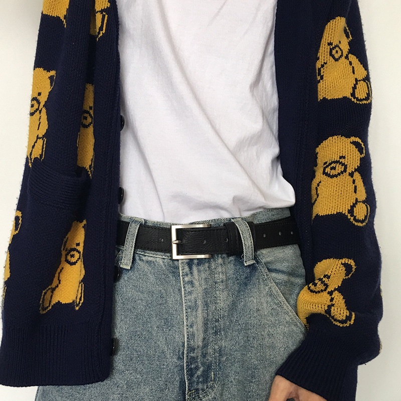 Thắt lưng nam nữ đơn giản BROO thời trang unisex Hàn Quốc, dây nịt lưng ulzzang bản vừa 2.8cm có lỗ bấm