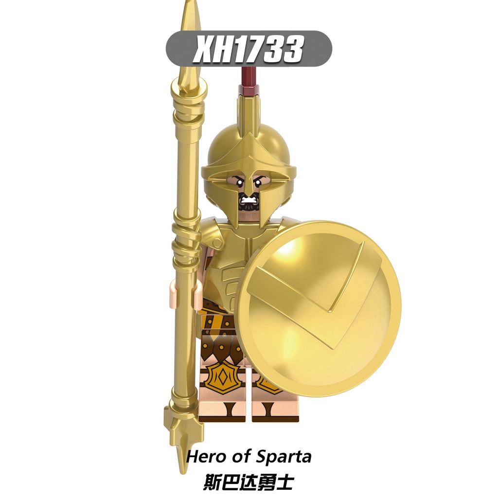 Minifigures Các Mẫu Nhân Vật Lính Trung Cổ Lính Roman Chiến Binh La Mã Cổ Đại Sparta Hiệp Sĩ Lính Thập Tự Chinh X0316