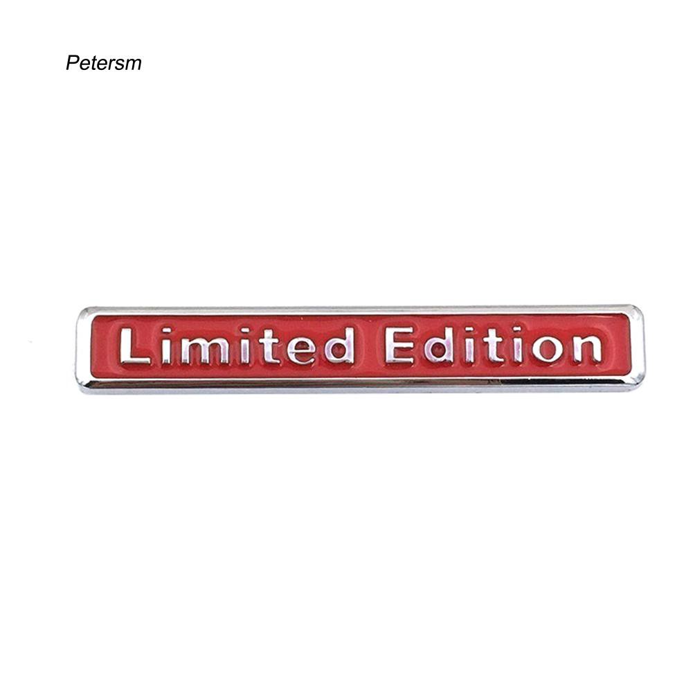 Miếng dán trang trí xe hơi bằng kim loại in chữ Limited Edition