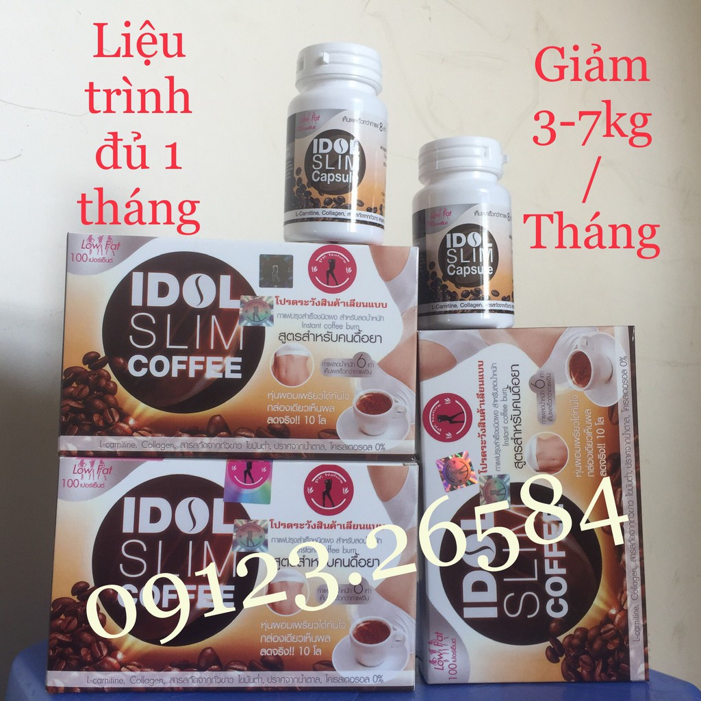 idol slim coffee - LT ĐỦ 1 THÁNG 5 sản phẩm.