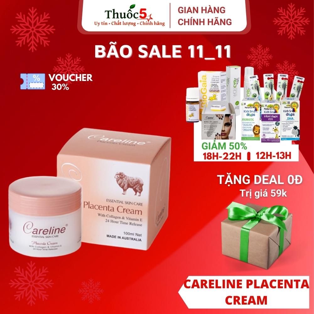 [Giá Gốc] Kem dưỡng da Careline Placenta Cream nhau thai cừu giúp dưỡng ẩm, ngăn ngừa vết nhăn - 100ml