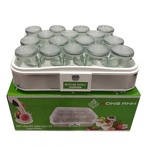 Máy Làm Sữa Chua; Máy Ủ Sữa Chua Green Line Hương Vị Truyền Thống-Tặng Kèm 12 Cốc