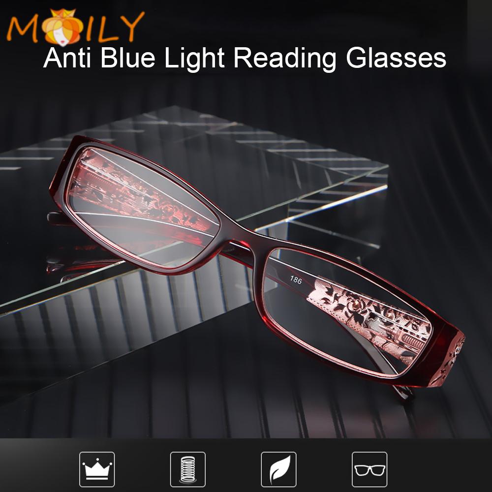 MOILY Men Women Fashion Presbyopic Eyewear Radiation Protection Computer Goggles Anti Blue Light Reading Glasses Vision Care Ultralight Anti-blue Rays...