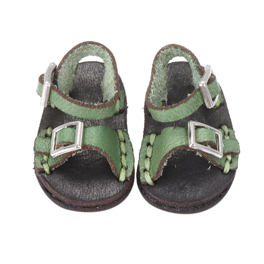 Giày Boot Da Bò Cho Búp Bê 1 / 12BJD 1 / 11 OB11