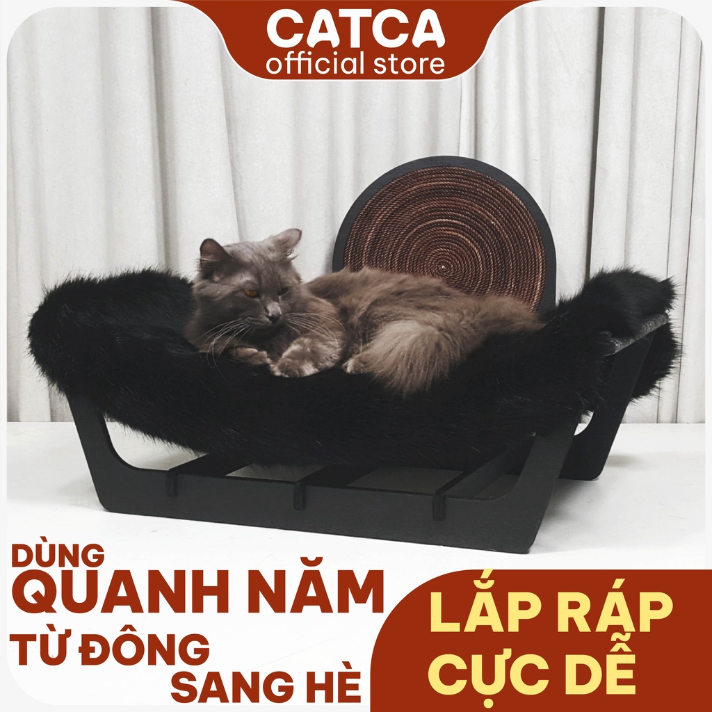 Võng thú cưng cho chó mèo sang chảnh XE KÉO - Catca