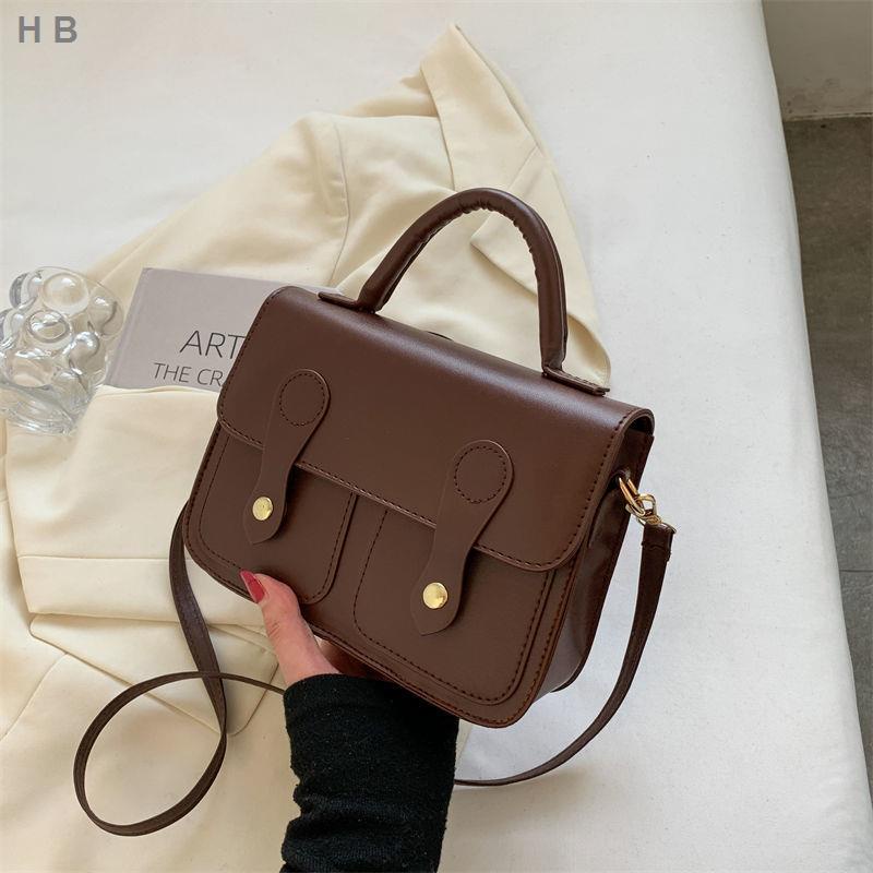 Túi đeo chéo kiểu vuông nhỏ cao cấp phong cách retro thời trang thu đông dễ phối 2021 dành cho nữ