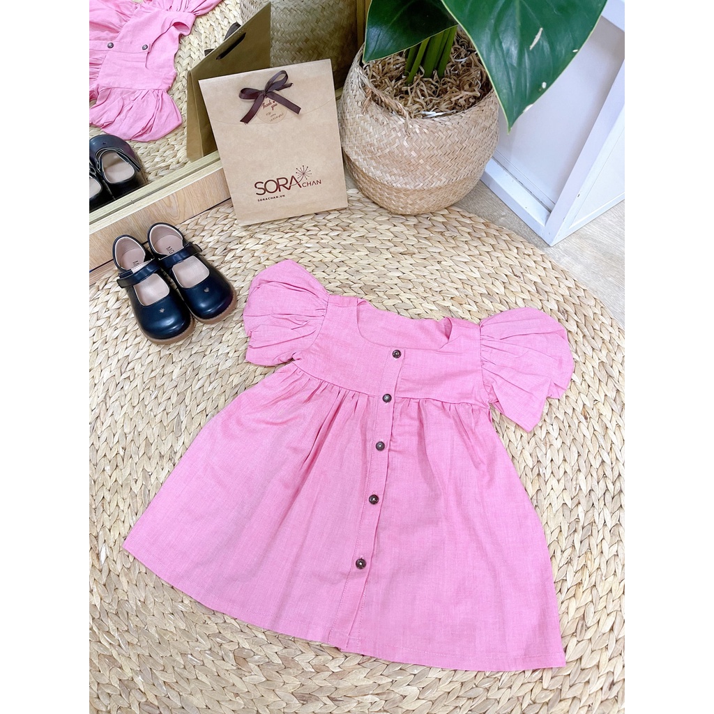 Đầm Babydoll Tay Chuông Nhiều Màu Sắc Cho Bé Gái 9kg-46kg Sora Chan - M123,M124,M125