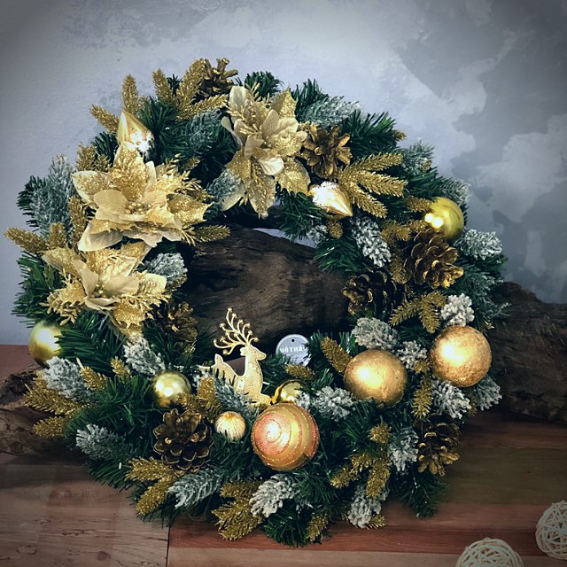 (Giá Tại Xưởng) Vòng Nguyệt Quế Noel Trang Trí Giáng Sinh, Decor Phòng Khách, Shop, Studio của Mê Thảo Flower