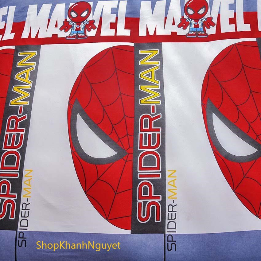 Bộ Chăn Ga Gối Cotton Poly Nhập Khẩu - Spiderman (SP001179)