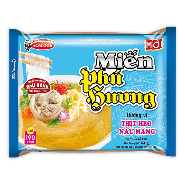 1 gói Miến Phú Hương vị Sườn Heo/Gà Vàng/Thịt Bằm/Lẫu Thái Tôm/Thịt Heo Nấu Măng
