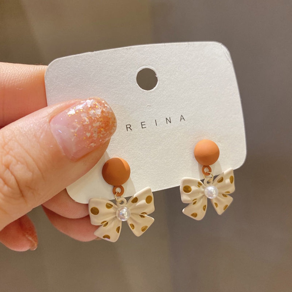 Khuyên Tai Nơ Phong Cách Hàn Quốc Độc Đáo